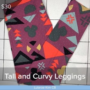 🐭 DISNEY MICKEY MOUSE 🐭 LULAROE NWT LEGGINGS